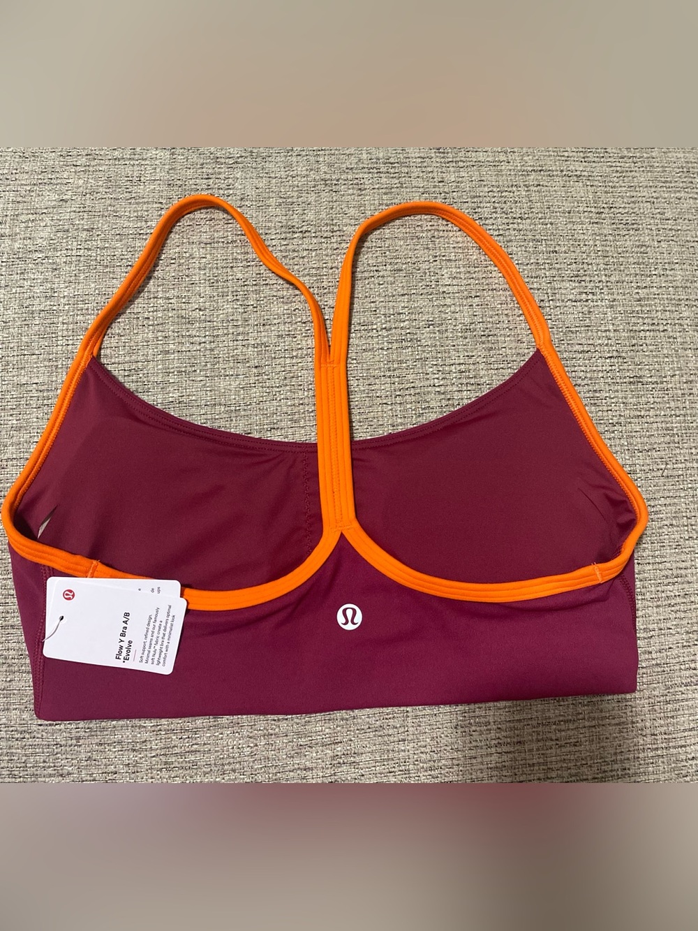 Flow Y Bra Light Support,A/B Cup
Updated Design
Color Raspberry Rave/Orange Punc - Picture 7 of 9